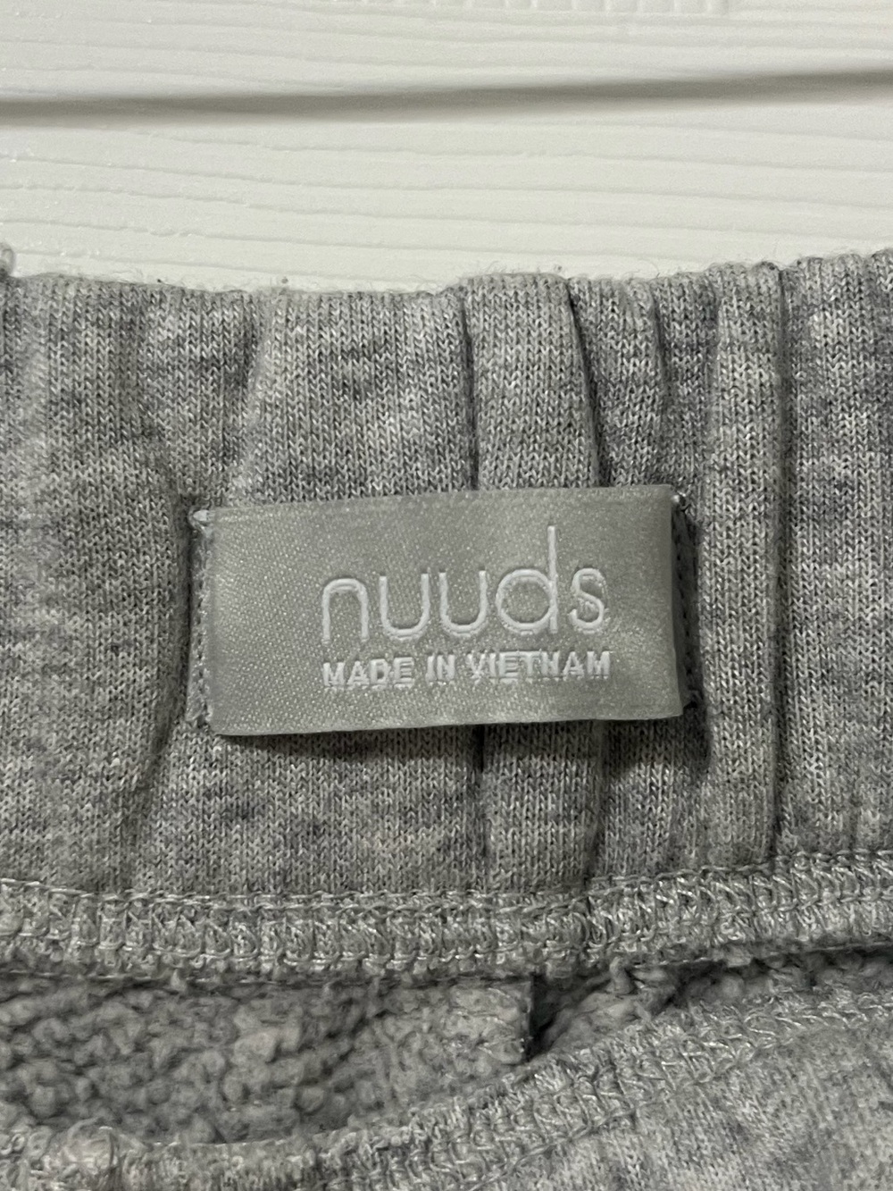 Nuuds Vintage Fleece Gray Oversized Loungewear Sweat Shorts XL - Picture 3 of 8